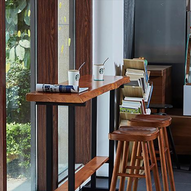Rectangle Bar Height Pub Table Industrial Pub Height Dining Table Clearhalo 'Bar Furniture' 'Bar Tables' 'bar_tables' 'furn' 'furn_bar_tables' 'Furniture' 'Kitchen & Dining Furniture' 7448779