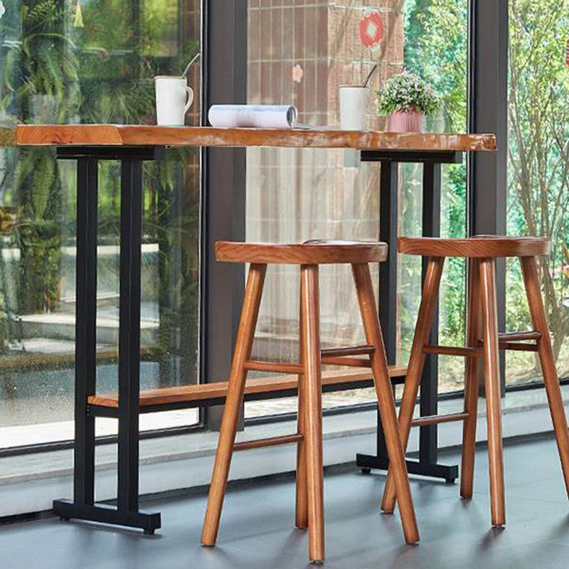 Rectangle Bar Height Pub Table Industrial Pub Height Dining Table Clearhalo 'Bar Furniture' 'Bar Tables' 'bar_tables' 'furn' 'furn_bar_tables' 'Furniture' 'Kitchen & Dining Furniture' 7448780