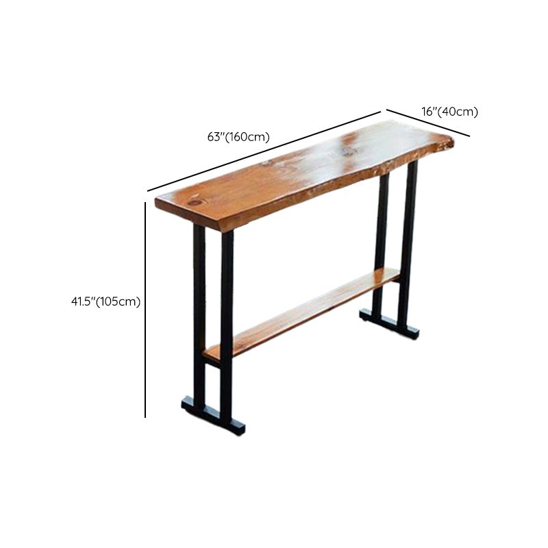 Rectangle Bar Height Pub Table Industrial Pub Height Dining Table Clearhalo 'Bar Furniture' 'Bar Tables' 'bar_tables' 'furn' 'furn_bar_tables' 'Furniture' 'Kitchen & Dining Furniture' 7448783