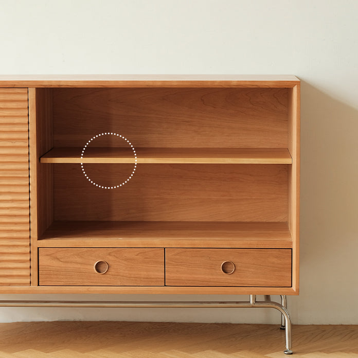 Zeitgenössischer Sideboardtisch Kirsch -Sideboardschrank mit Türen für Küche