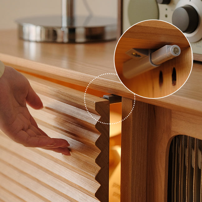 Zeitgenössischer Sideboardtisch Kirsch -Sideboardschrank mit Türen für Küche