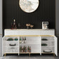 Glam Sideboard Table Stone Sideboard Cabinet with Doors for Kitchen Clearhalo 'buffet_sideboard' 'Buffets & Sideboards' 'furn' 'furn_buffet_sideboard' 'Furniture' 'Kitchen & Dining Furniture' 7449114