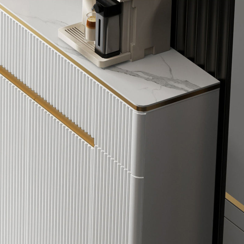 Glam Sideboard Table Stone Sideboard Cabinet with Doors for Kitchen Clearhalo 'buffet_sideboard' 'Buffets & Sideboards' 'furn' 'furn_buffet_sideboard' 'Furniture' 'Kitchen & Dining Furniture' 7449120