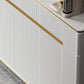 Glam Sideboard Table Stone Sideboard Cabinet with Doors for Kitchen Clearhalo 'buffet_sideboard' 'Buffets & Sideboards' 'furn' 'furn_buffet_sideboard' 'Furniture' 'Kitchen & Dining Furniture' 7449121