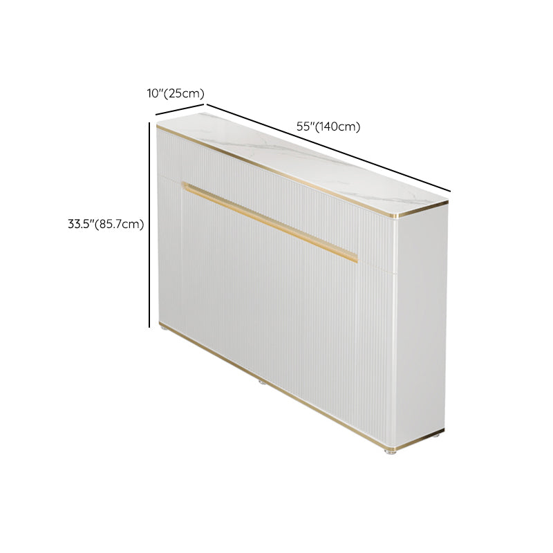 Glam Sideboard Table Stone Sideboard Cabinet with Doors for Kitchen Clearhalo 'buffet_sideboard' 'Buffets & Sideboards' 'furn' 'furn_buffet_sideboard' 'Furniture' 'Kitchen & Dining Furniture' 7449132