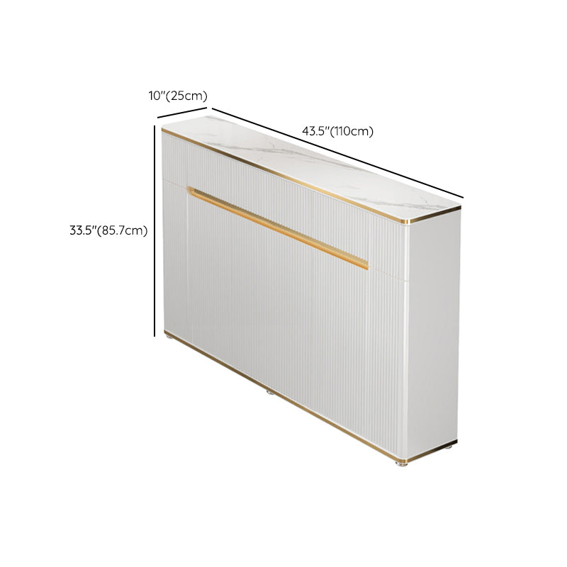 Glam Sideboard Table Stone Sideboard Cabinet with Doors for Kitchen Clearhalo 'buffet_sideboard' 'Buffets & Sideboards' 'furn' 'furn_buffet_sideboard' 'Furniture' 'Kitchen & Dining Furniture' 7449134