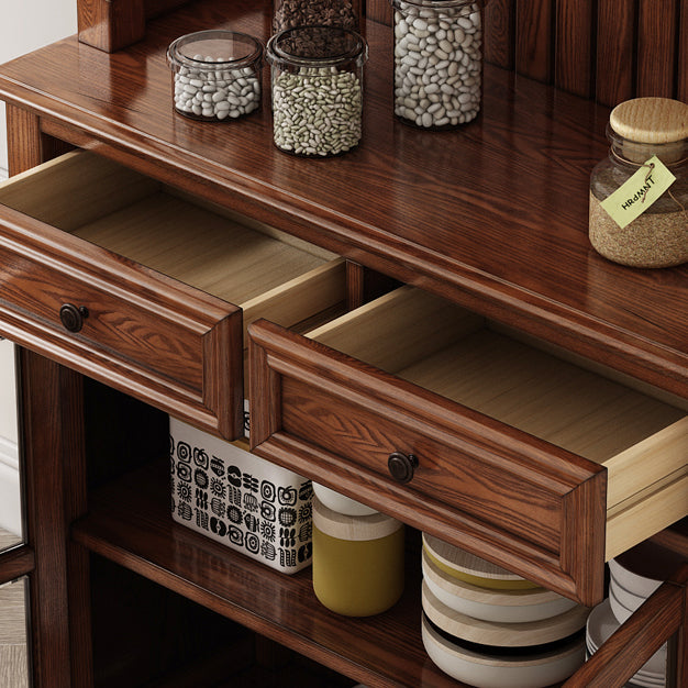 Contemporary Sideboard Cabinet Ash Sideboard with Doors for Kitchen Clearhalo 'buffet_sideboard' 'Buffets & Sideboards' 'furn' 'furn_buffet_sideboard' 'Furniture' 'Kitchen & Dining Furniture' 7449224