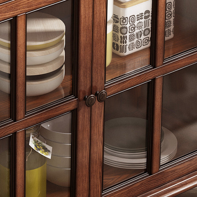 Contemporary Sideboard Cabinet Ash Sideboard with Doors for Kitchen Clearhalo 'buffet_sideboard' 'Buffets & Sideboards' 'furn' 'furn_buffet_sideboard' 'Furniture' 'Kitchen & Dining Furniture' 7449226