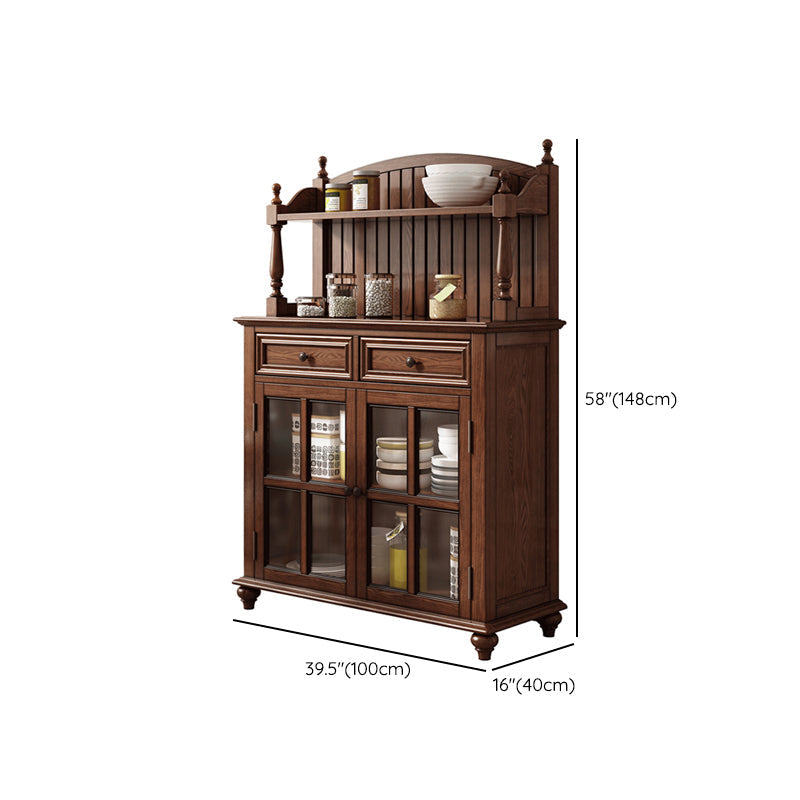 Contemporary Sideboard Cabinet Ash Sideboard with Doors for Kitchen Clearhalo 'buffet_sideboard' 'Buffets & Sideboards' 'furn' 'furn_buffet_sideboard' 'Furniture' 'Kitchen & Dining Furniture' 7449229