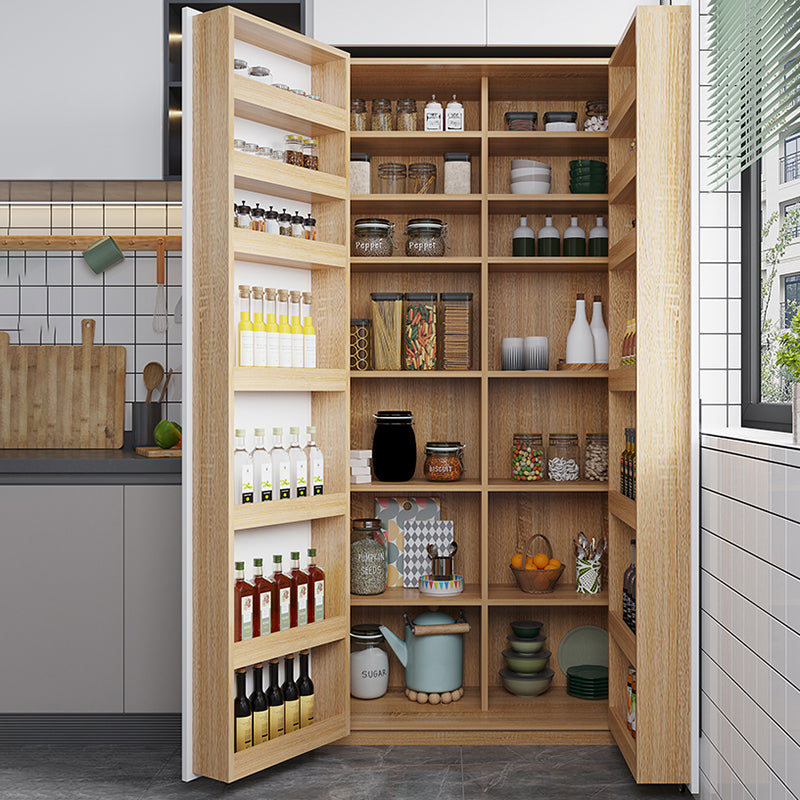 Modern Sideboard Cabinet Faux Wood Sideboard Table with Doors for Kitchen Clearhalo 'buffet_sideboard' 'Buffets & Sideboards' 'furn' 'furn_buffet_sideboard' 'Furniture' 'Kitchen & Dining Furniture' 7449230