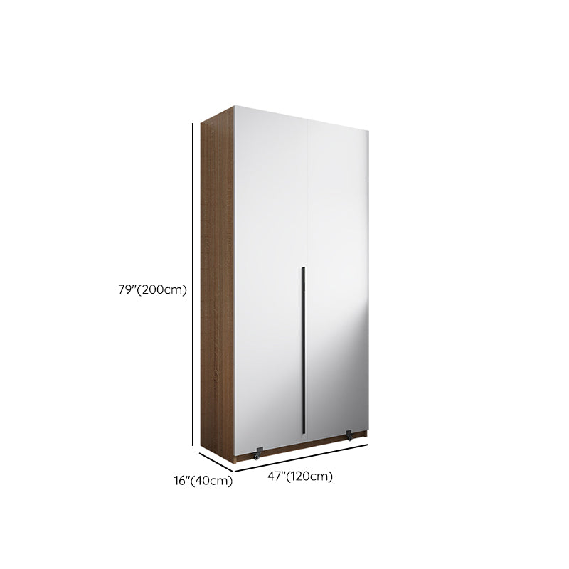 Modern Sideboard Cabinet Faux Wood Sideboard Table with Doors for Kitchen Clearhalo 'buffet_sideboard' 'Buffets & Sideboards' 'furn' 'furn_buffet_sideboard' 'Furniture' 'Kitchen & Dining Furniture' 7449236