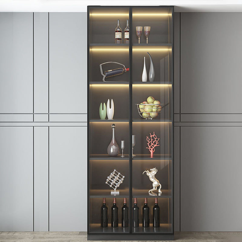 Modern Sideboard Cabinet Faux Wood Sideboard with Doors for Kitchen Clearhalo 'buffet_sideboard' 'Buffets & Sideboards' 'furn' 'furn_buffet_sideboard' 'Furniture' 'Kitchen & Dining Furniture' 7449252