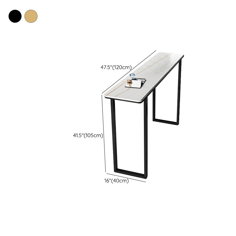 Juego de mesa de bar de estilo moderno, juego de pub de piedra rectangular de 1/2/5 piezas para interior