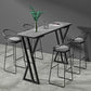 Bartisch-Set aus Stein im modernen Stil, 1/2/5-teilig, rechteckiges Pub-Set für den Innenbereich