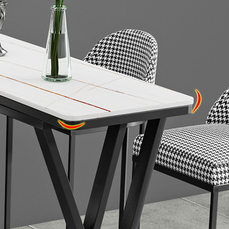 Bartisch-Set aus Stein im modernen Stil, 1/2/5-teilig, rechteckiges Pub-Set für den Innenbereich