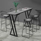 Bartisch-Set aus Stein im modernen Stil, 1/2/5-teilig, rechteckiges Pub-Set für den Innenbereich