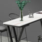 Bartisch-Set aus Stein im modernen Stil, 1/2/5-teilig, rechteckiges Pub-Set für den Innenbereich