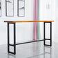 Industrial Style Pub Dining Set 1/2/5/9 Pcs Rectangular Solid Wood Pub Set for Home