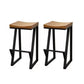 Industrial Pub Dining Set 1/2/5 Pcs Rectangular Solid Wood Pub Set for Home Chair(s) None Black-Brown Clearhalo 'Bar Furniture' 'furn' 'furn_home_bar_bar_sets' 'Furniture' 'Home Bars & Bar Sets' 'home_bar_bar_sets' 'Kitchen & Dining Furniture' 7449414