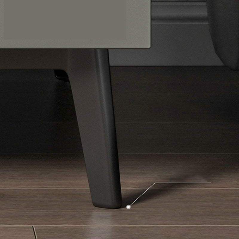 2つの引き出し付きのコンテンポラリーナイトテーブルフェイクウッドベッドサイドキャビネット