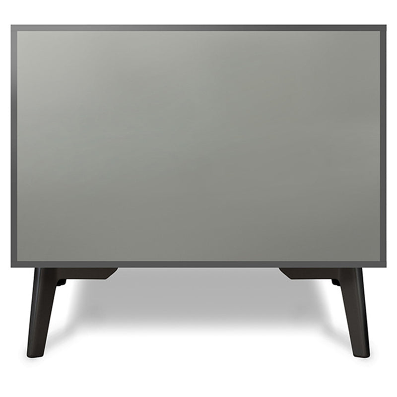 2つの引き出し付きのコンテンポラリーナイトテーブルフェイクウッドベッドサイドキャビネット