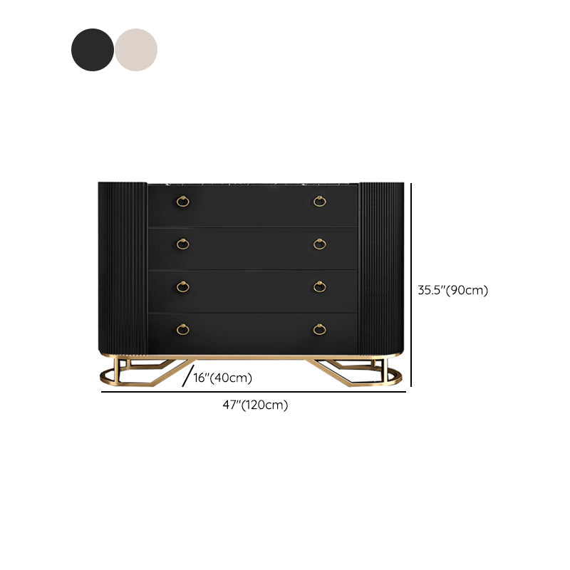 Modern de almacenamiento Cachón de almacenamiento de piedra con cajones de almacenamiento con cajones