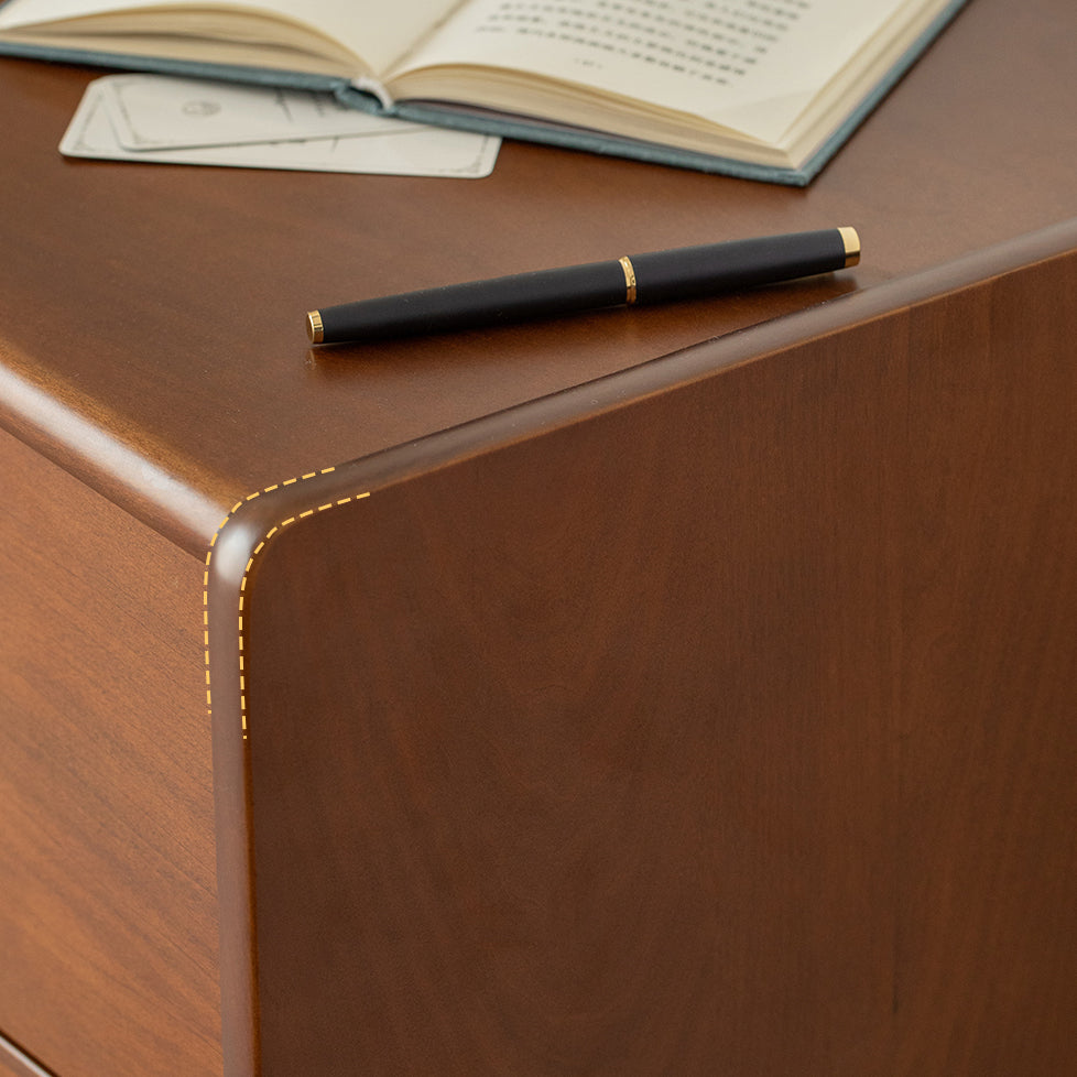 Cofre de almacenamiento de almacenamiento marrón tocador de cofre de almacenamiento de madera con cajones