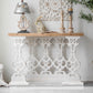Rectangle French Country Console Table White Wood Sofa Table