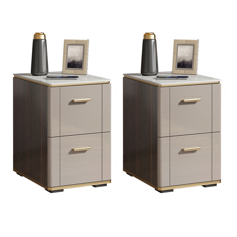 Table table de chevet de nuit de nuit glamour avec 2 tiroirs