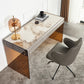 Hedendaagse stijl Stone Office Desk rechthoekige vorm Taakbureau met 2 poten