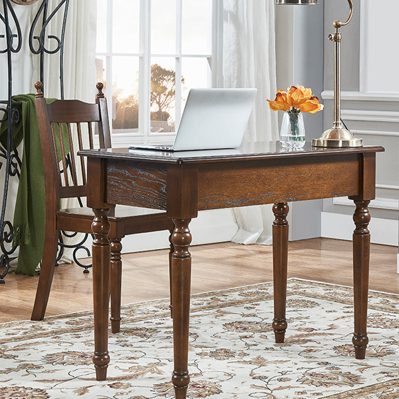 Contemporary Style Wood Office Desk Rectangular Shape Task Desk with 4 Legs 39"L x 20"W x 30"H Clearhalo 'furn' 'furn_office_desk' 'Furniture' 'Office Desks' 'Office Furniture' 'office_desk' 7449882