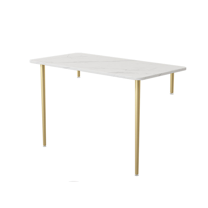 Descripción de la oficina de piedra de estilo contemporáneo Descripción de tareas de forma rectangular con 4 patas