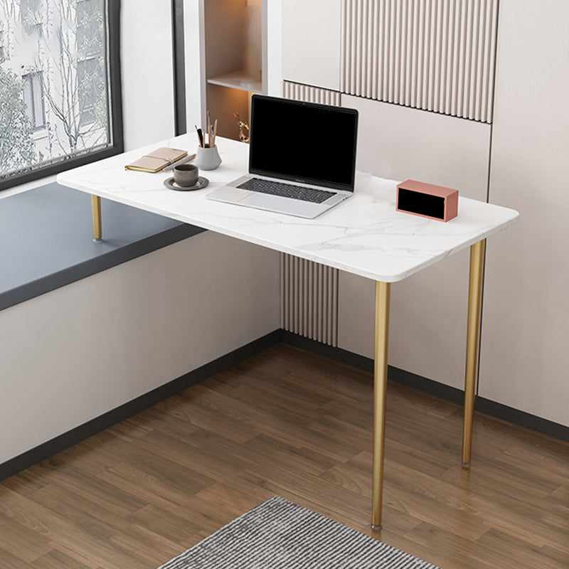 Descripción de la oficina de piedra de estilo contemporáneo Descripción de tareas de forma rectangular con 4 patas