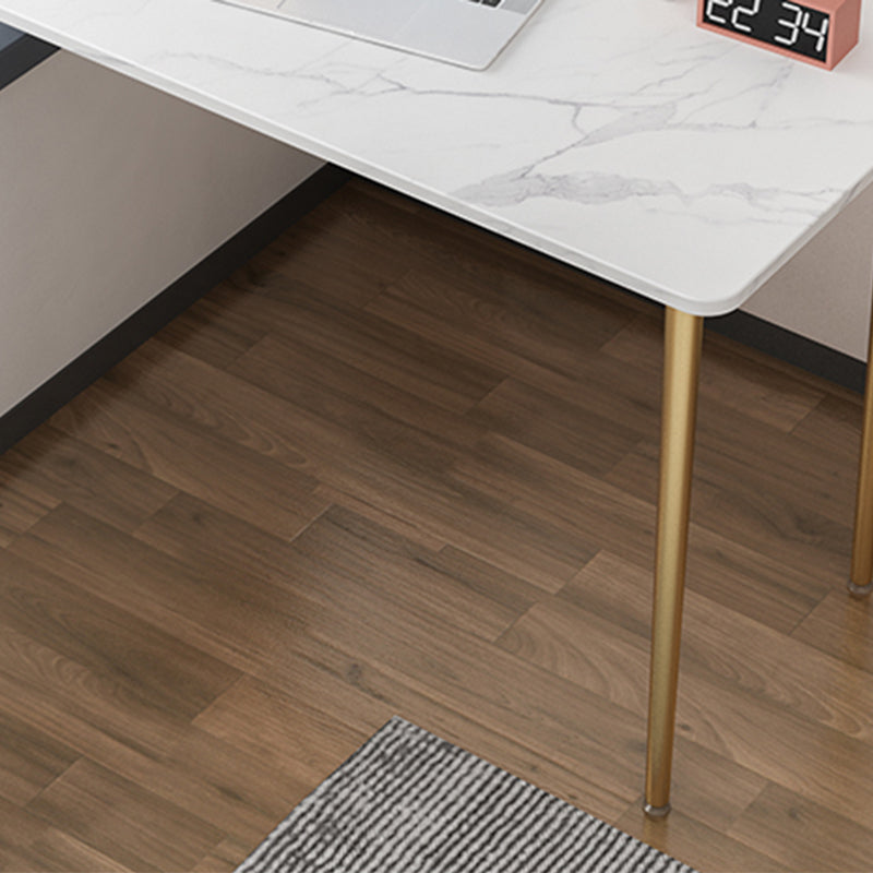 Descripción de la oficina de piedra de estilo contemporáneo Descripción de tareas de forma rectangular con 4 patas