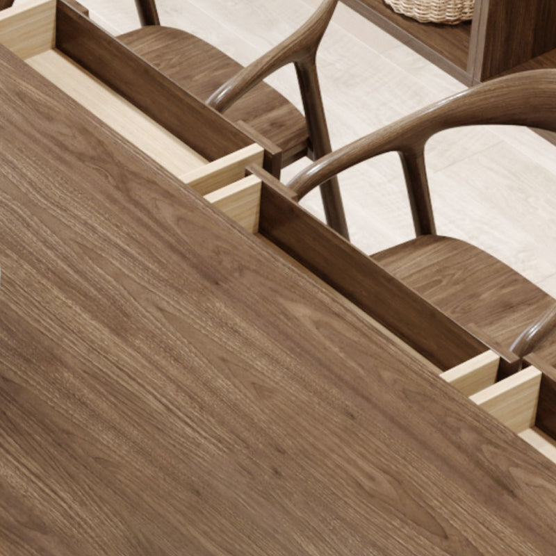 Bureau de bureau de style contemporain Bureau de bureau rectangulaire Bureau de tâche avec 4 jambes pour le bureau