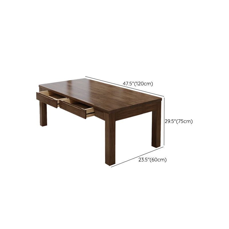 Bureau de bureau de style contemporain Bureau de bureau rectangulaire Bureau de tâche avec 4 jambes pour le bureau