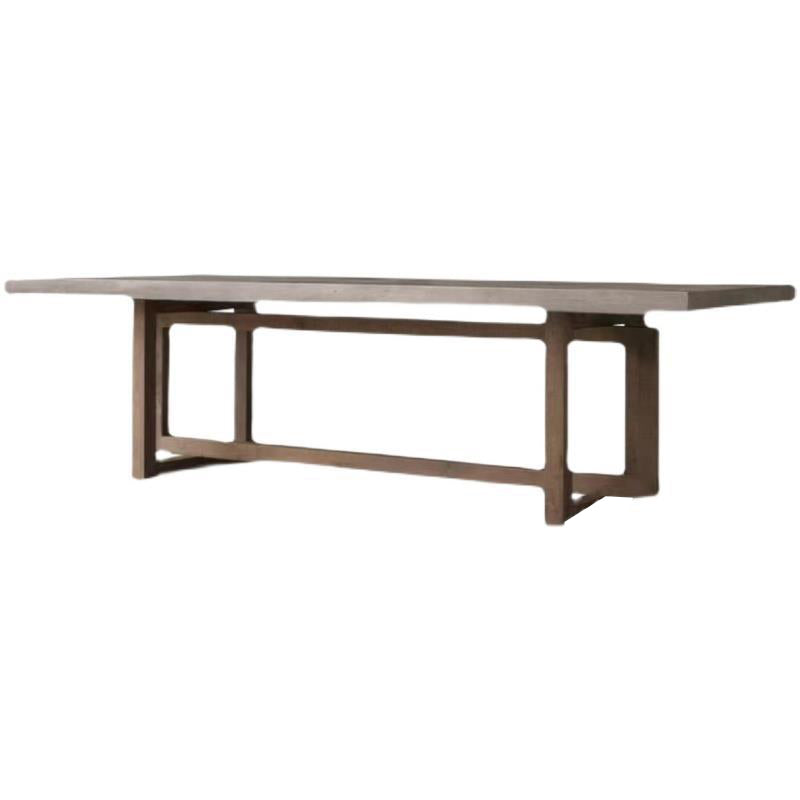 Contemporary Style Wood Office Desk Rectangular Shape Task Desk with 2 Legs Clearhalo 'furn' 'furn_office_desk' 'Furniture' 'Office Desks' 'Office Furniture' 'office_desk' 7450061