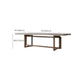 Contemporary Style Wood Office Desk Rectangular Shape Task Desk with 2 Legs Clearhalo 'furn' 'furn_office_desk' 'Furniture' 'Office Desks' 'Office Furniture' 'office_desk' 7450065