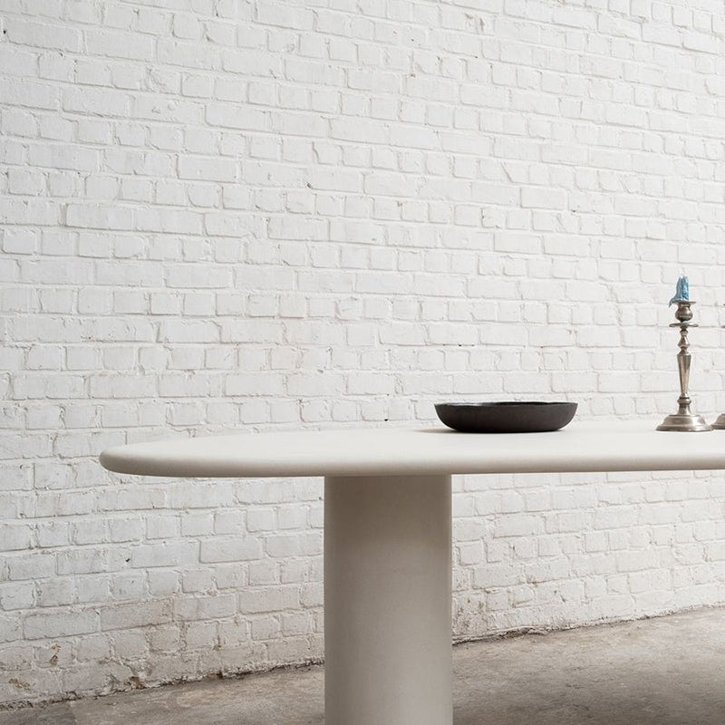 Bureau de bureau en bois de style contemporain Bureau de tâche de forme irrégulière avec 3 jambes en blanc