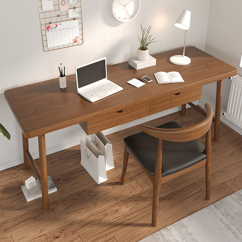 Contemporary Style Wood Office Desk Rectangular Shape Task Desk with Drawers 2 Clearhalo 'furn' 'furn_office_desk' 'Furniture' 'Office Desks' 'Office Furniture' 'office_desk' 7450123