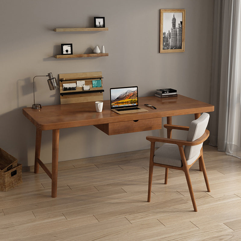 Contemporary Style Wood Office Desk Rectangular Shape Task Desk with Drawers 1 Clearhalo 'furn' 'furn_office_desk' 'Furniture' 'Office Desks' 'Office Furniture' 'office_desk' 7450125