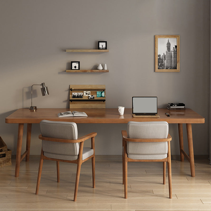 Contemporary Style Wood Office Desk Rectangular Shape Task Desk with Drawers 78.7"L x 23.6"W x 29.5"H Drawer Not Included Clearhalo 'furn' 'furn_office_desk' 'Furniture' 'Office Desks' 'Office Furniture' 'office_desk' 7450128