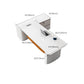 Rectangle Shape Wooden Office Desk Modern Style Writing Desk for Office