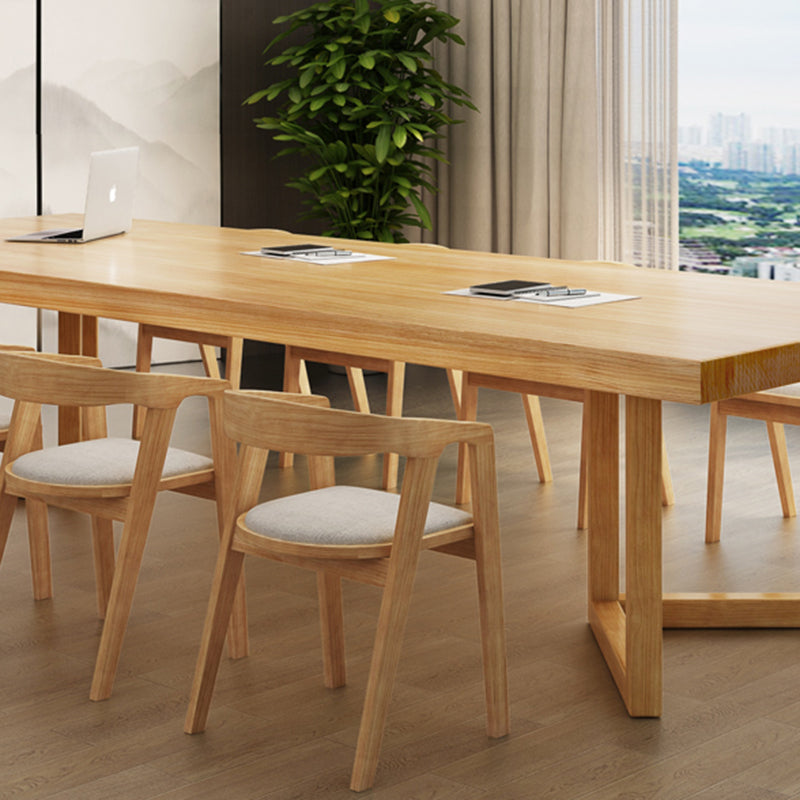 Contemporary Style Wood Office Desk Rectangular Shape Task Desk with Legs Clearhalo 'furn' 'furn_office_desk' 'Furniture' 'Office Desks' 'Office Furniture' 'office_desk' 7450179