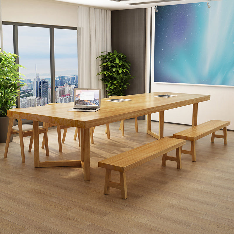 Contemporary Style Wood Office Desk Rectangular Shape Task Desk with Legs Clearhalo 'furn' 'furn_office_desk' 'Furniture' 'Office Desks' 'Office Furniture' 'office_desk' 7450180