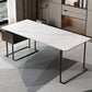 Rectangle Fintered Stone Top Office bureau de style moderne