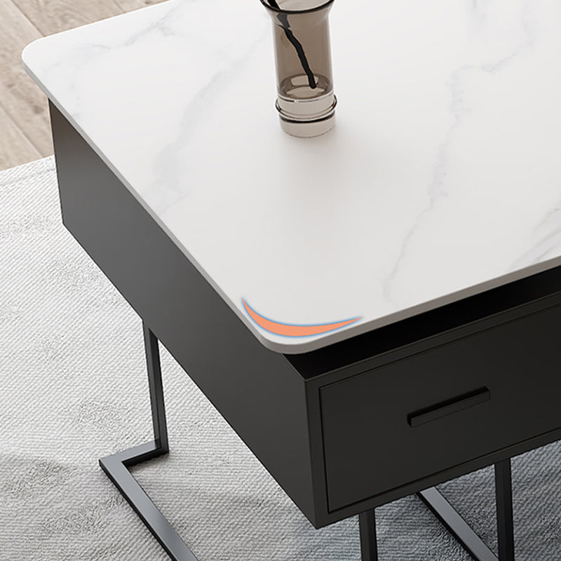 Rectangle Fintered Stone Top Office bureau de style moderne