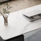 Rectangle Fintered Stone Top Office bureau de style moderne
