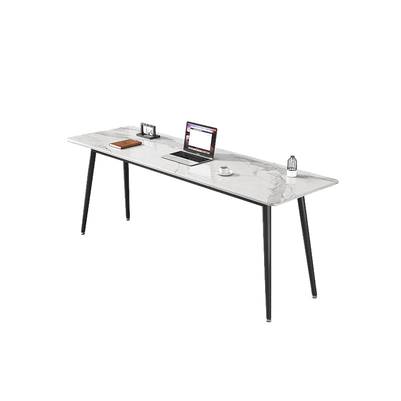 Descrito de la oficina de piedra rectángulo Top Office Modern Writing Desk for Office