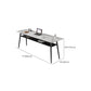 Descrito de la oficina de piedra rectángulo Top Office Modern Writing Desk for Office
